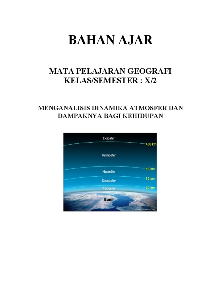 Dinamika Atmosfer dan Dampaknya | PDF