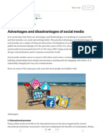 Advantages and Disadvantages of Social Media - by PimpernelGawkroger - Medium