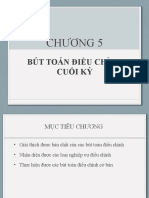 Chương 5 - Bút toán điều chỉnh cuối kỳ