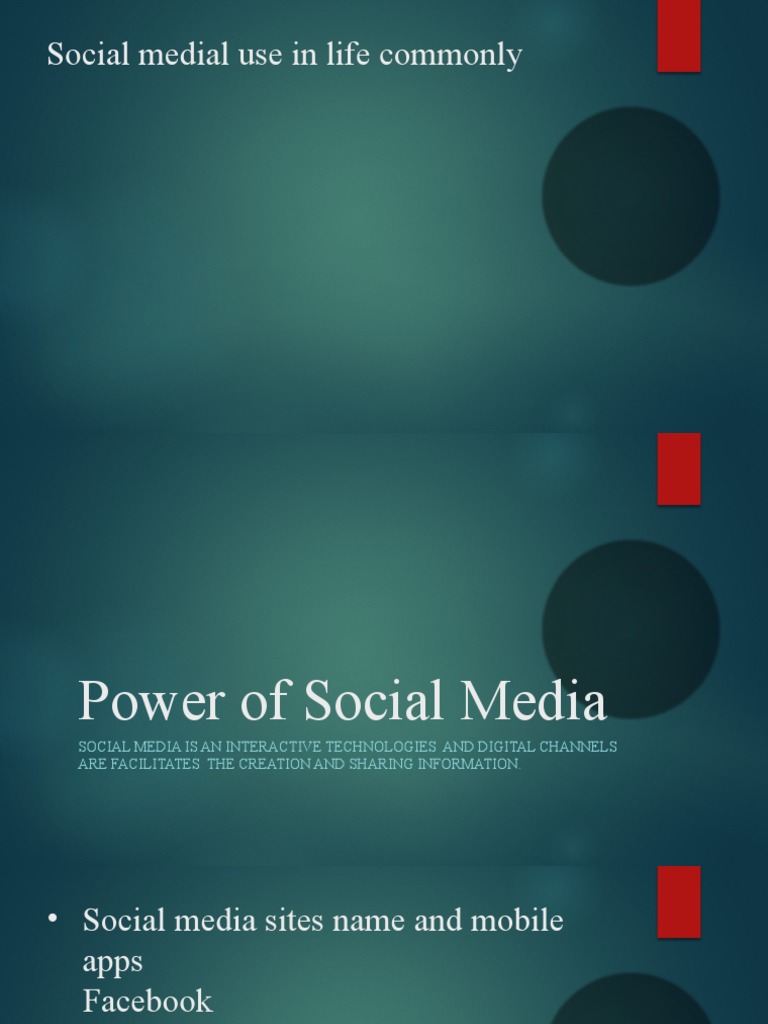 Social Media's Impact on Daily Life | PDF | Social Science | Computers