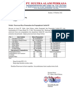 Penawaran PT. Cipta Djaya Selaras Mining