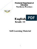 Self Learning Material Grade 11 English
