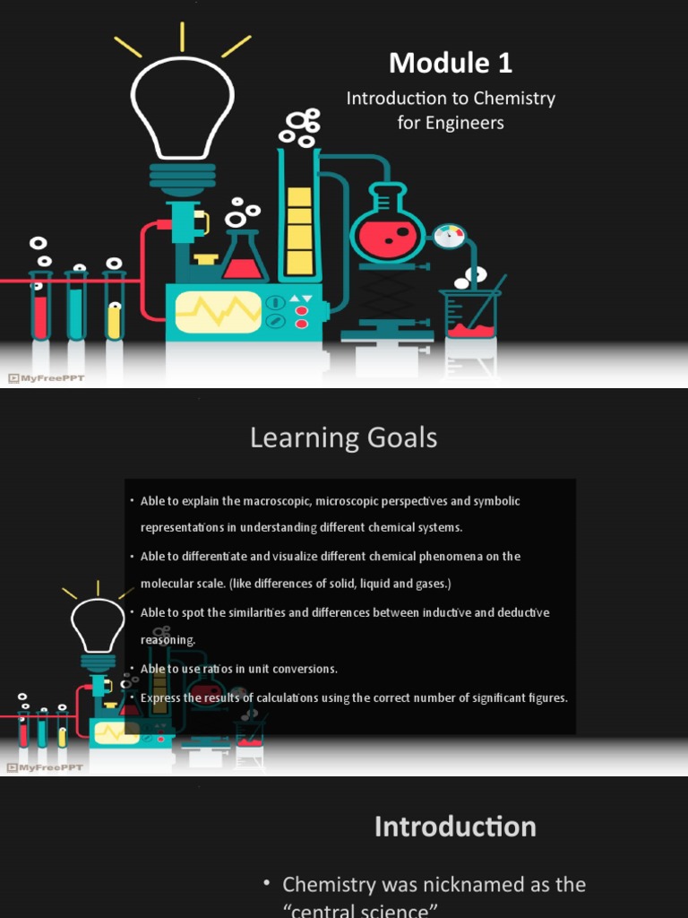 Module 1 Introduction To Chemistry For Engineers Pdf Particle Atoms