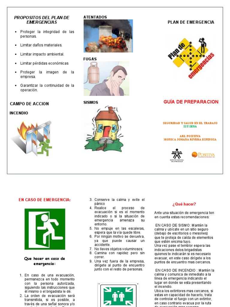 Plan de Emergencia y Evacuación Laboral | PDF