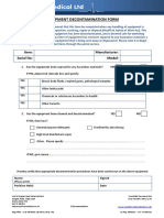 Decontamination Form