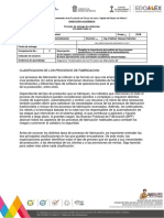 Diagrama Clasificación de Los Procesos de Manufactura