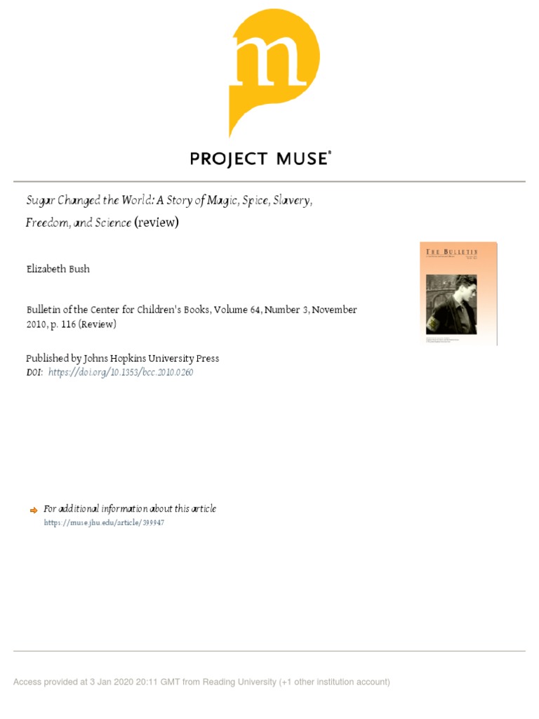 Sugar Changed The World A Story of Magic, Spice, Slavery,