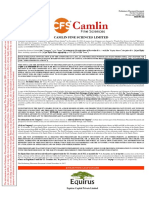 Camlin Rights Issue 2017