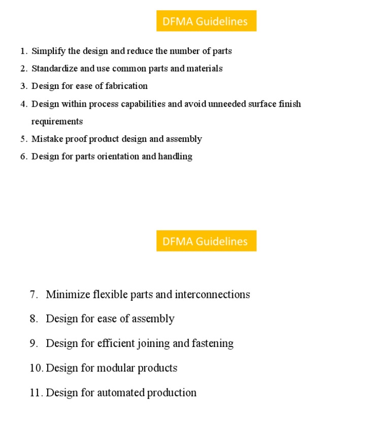 DFMA - Guidelines | PDF