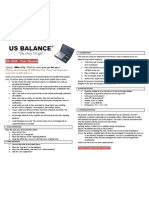 US-1000 Digital scale Instruction Manual | USBALANCE