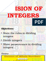 Dividing Integers Rules and Examples