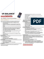 US-HOTSHOT Digital Scale Instruction Manual | USBALANCE