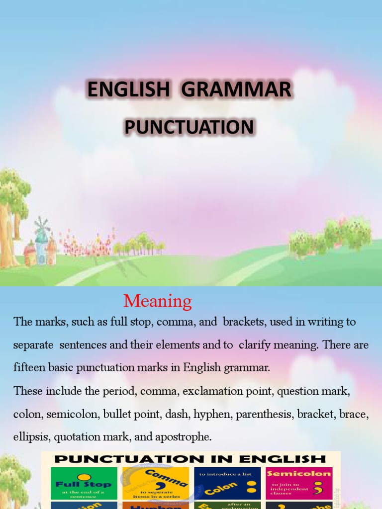 Essential English Punctuation Guide | PDF | Punctuation | Ellipsis