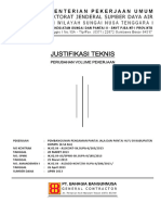 JUSTIFIKASI TEKNIS PERUBAHAN VOLUME PEKERJAAN - PDF Download Gratis