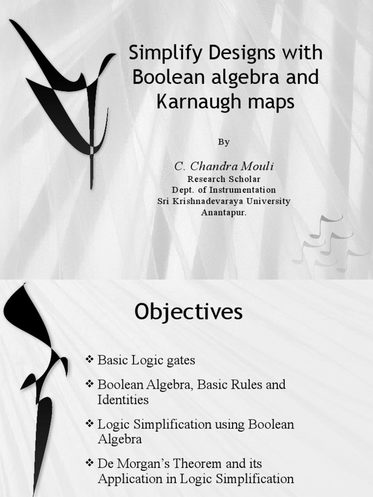 Boolean Algebra Simplification Techniques | PDF | Boolean Algebra ...