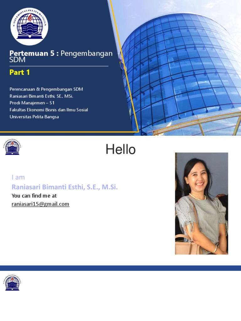 5 PPS Pengembangan+SDM Part+1 | PDF | Karier & Perkembangan ...