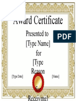 Certificate 1