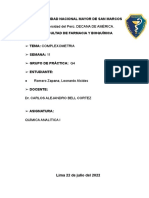 Informe de Practica - Complexometria. Semana 11