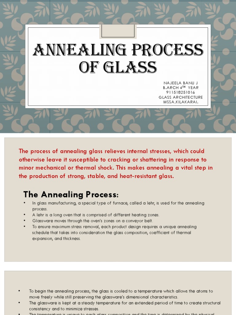 Annealing Process of Glass PDF Glasses Solid
