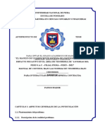 Esquema de Anteproyecto Auditoria Gestion de Riesgos en Area de Contabilidad