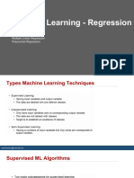 Machine Learning - Regression - ABC