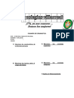 EXAMEN DE Gramatica Diciembre 2022