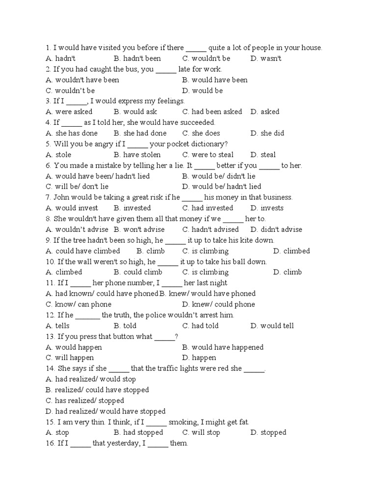 Conditional Structures in English | PDF | Vietnam