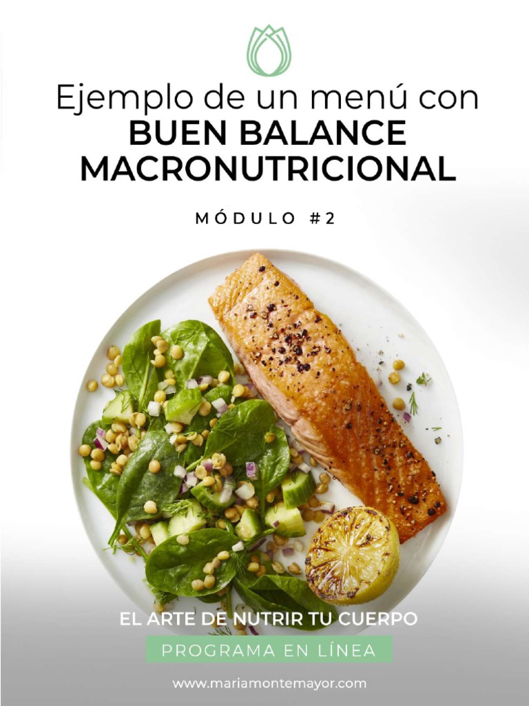 2 5+Ejemplo+de+Un+Menu+Con+Buen+Balance+Macronutricional | PDF
