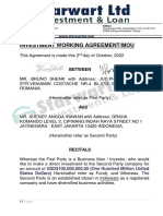 Memorandum of Understanging Mou BTW Mr. Bruno Shenk Mr. Shendy Angga Irawan