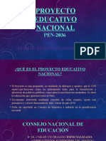 Proyecto Educativo Nacional Pen 2036