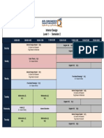 Timetable - 2022-2023 - Interior Design