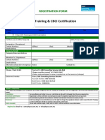Registration Form for GPG Training & CBCI Certification