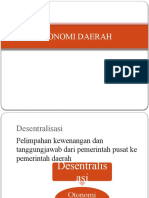 Otonomi Daerah - Desentralisasi