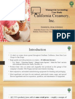 California Creamery Case Study Activity-Based Costing