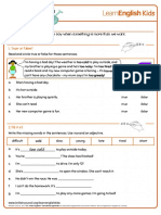 Grammar Practice Too Big Too Small Worksheet