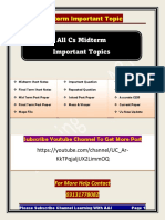 All Cs Midterm Important Topic