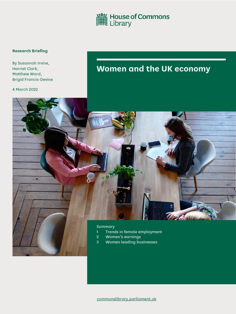 SN06838 PDF Gender Pay Gap Unemployment