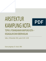 Topik 6 Penanganan Kampung Kota - Keberhasilan Dan Kegagalan