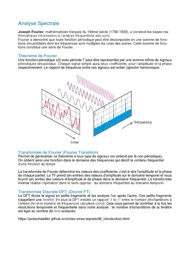 Analyse Fréquentielle avec Fourier | PDF | Transformation de Fourier ...