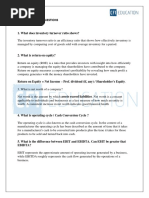 Finance Interview Questions and Answers 1 | PDF | Option (Finance ...