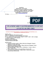 Planificare - Calendaristica - Integrata - 20212022 - Clasa A II-a