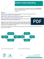 Developing student understanding of assessment for learning