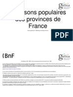 Chansons Populaires Des Provinces de France Champfleury