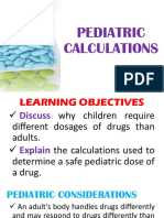 Pediatric Calculations