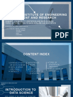 Data Science and Statistics