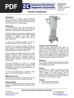 CT101 Current Transformers Catalog | PDF | Electronics | Equipment