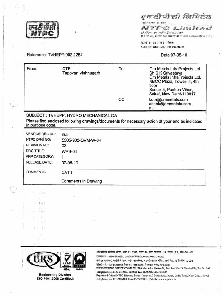 WPS No 04 NTPC TAPOVAN PROJECT MS TO MS (HIGHER GRADE MATERIAL) PDF