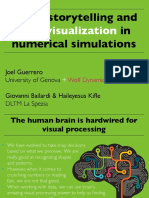 Storytelling and Data in Numerical Simulations: Visual Visualization