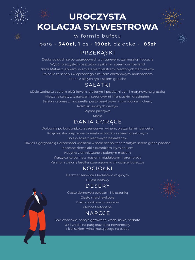 Julinek Sylwester Kolacja Menu PDF