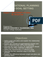 Organizational Planning Goal Setting